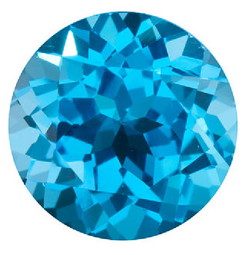 Natural Fine Swiss Blue Topaz - Round - Brazil - Top Grade - NW Gems & Diamonds
