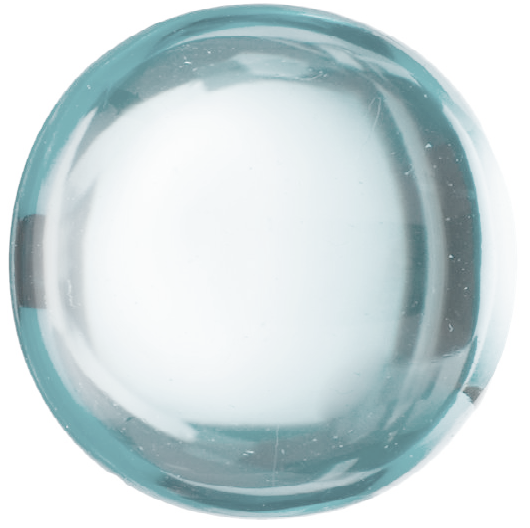 Natural Extra Fine Sky Blue Topaz - Round Cabochon - AAA+ Grade