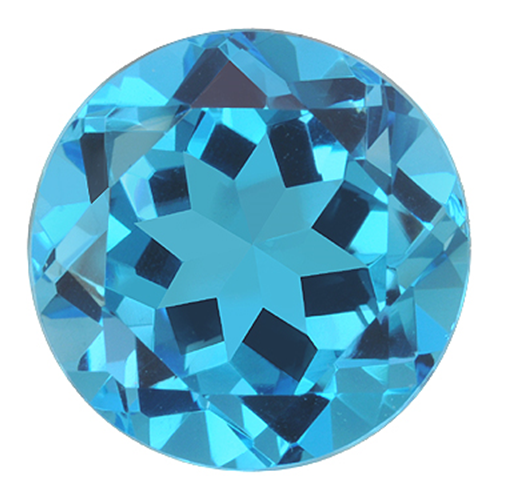 Natural Fine Vivid Swiss Blue Topaz - Round - Nigeria - Top Grade - NW Gems & Diamonds
