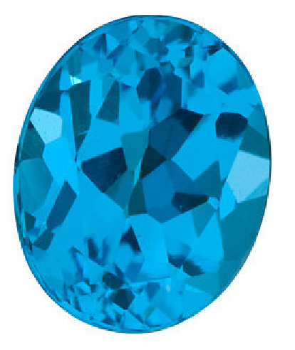 Natural Fine Swiss Blue Topaz - Oval - Brazil - Top Grade - NW Gems & Diamonds
