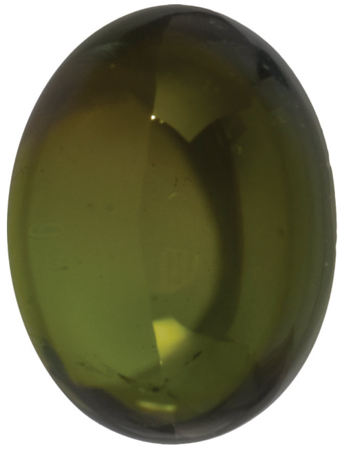 Natural Extra Fine Green Tourmaline - Oval Cabochon - AAA+ Grade