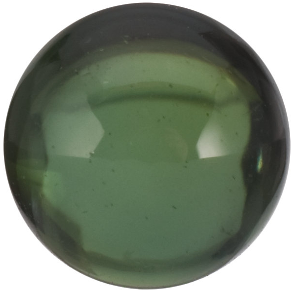 Natural Extra Fine Rich Green Tourmaline - Round Cabochon - AAA+ Grade