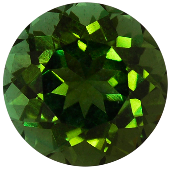 Natural Fine Deep Vivid Green Tourmaline - Round - Sri Lanka - AAA Grade