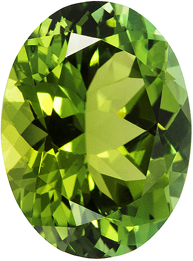 Natural Fine Vibrant Apple Green Tourmaline - Oval - East Africa - Top Grade - NW Gems & Diamonds
