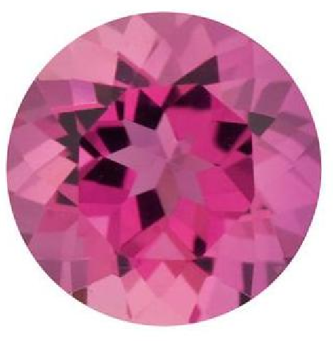 Natural Fine Rich Intense Pink Tourmaline - Round - Sri Lanka - Top Grade - NW Gems & Diamonds
