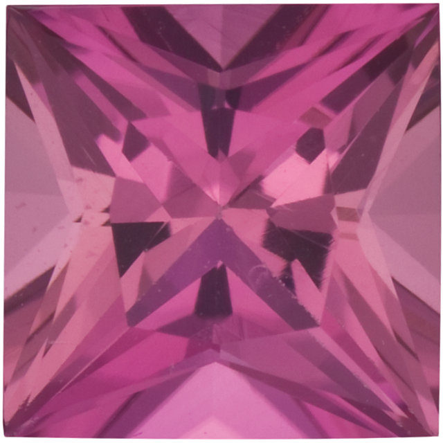 Natural Fine Rich Pink Tourmaline - Square Princess - Madagascar - Top Grade - NW Gems & Diamonds
