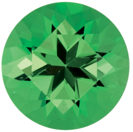 Natural Fine Medium Green Tsavorite - Round - East Africa - Top Grade - NW Gems & Diamonds
