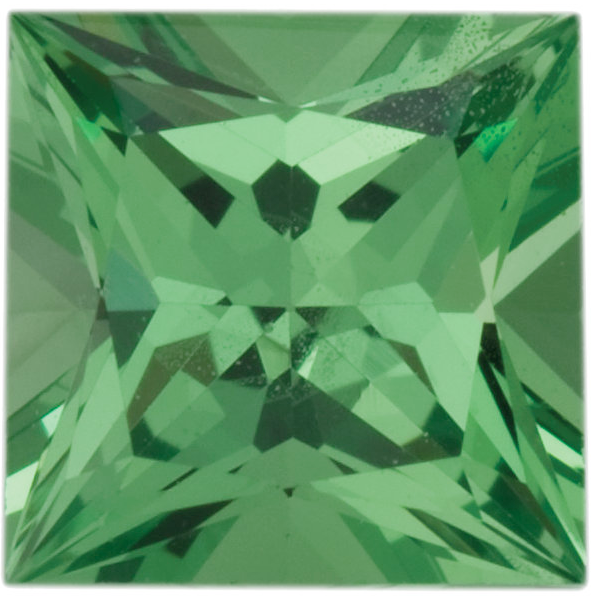 Natural Fine Mint Green Tsavorite - Square Princess - East Africa - Top Grade - NW Gems & Diamonds

