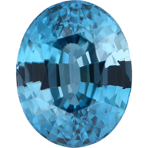 Natural Fine Blue Zircon - Oval - Cambodia - Top Grade - NW Gems & Diamonds
