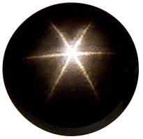 Natural Extra Fine Black Star Sapphire - Round Cabochon - AAA+ Grade - Unheated, Untreated - Thailand