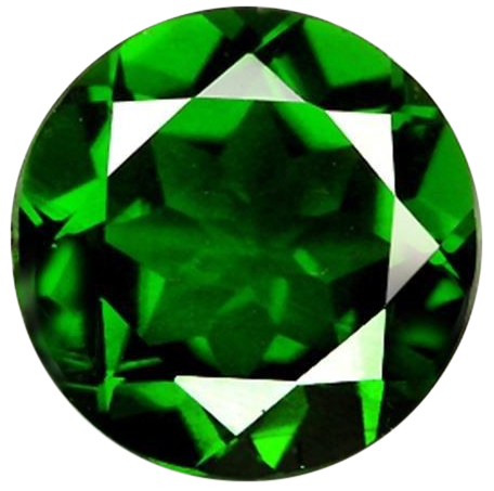 Natural Fine Rich Green Chrome Diopside - Round - Russia - AAA Grade