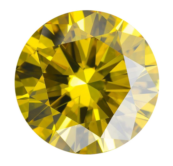Natural Extra Fine Rich Yellow Diamond - Round - VS2-SI1