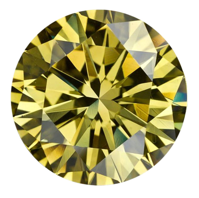 Natural Extra Fine Vivid Canary Yellow Diamond - Round - VS2-SI1