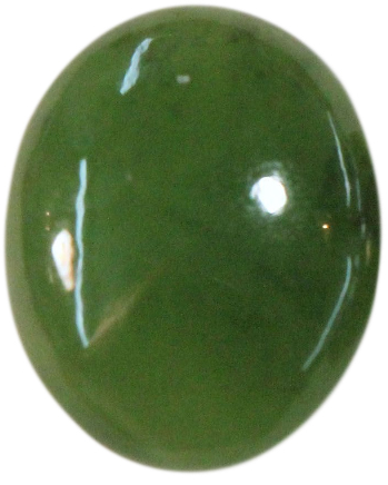 Natural Extra Fine Rich Green Nephrite Jade - Oval Cabochon - New Zealand - AAA+ Grade