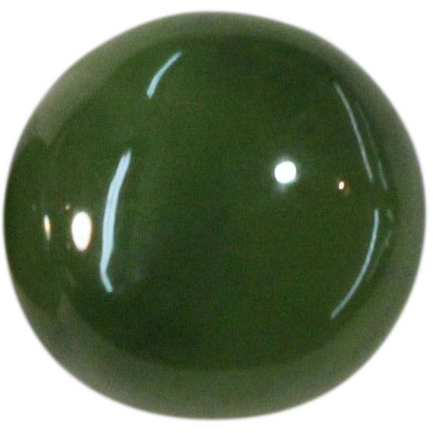 Natural Extra Fine Rich Green Nephrite Jade - Round Cabochon - New Zealand - AAA+ Grade