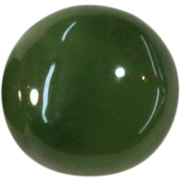 Natural Extra Fine Rich Green Nephrite Jade - Round Cabochon - AAA+ Grade