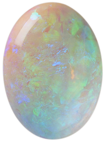 Natural Extra Fine White Opal - Oval Cabochon - Australia - AAA+ Grade