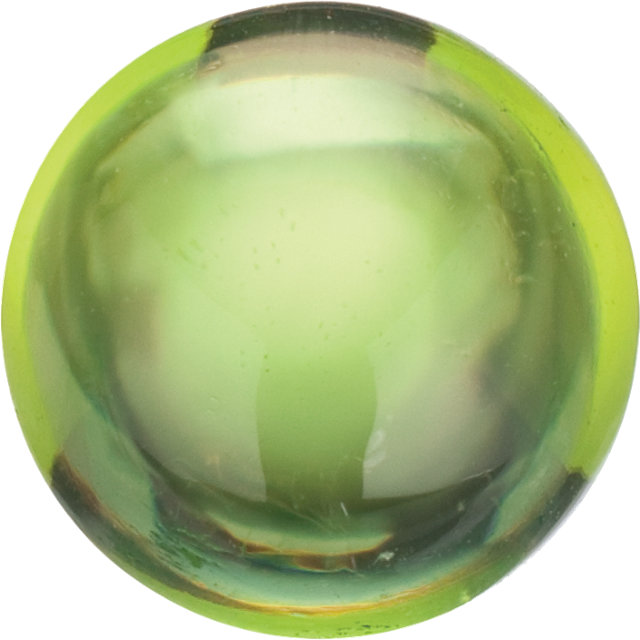Natural Fine Apple Green Peridot - Round Cabochon - AAA Grade