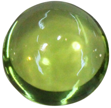 Natural Extra Fine Rich Green Peridot - Round Cabochon - AAA+ Grade